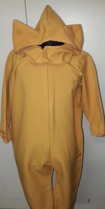 Kids Costumes to Hire - Mustard Onesie & Headpiece - CHILD